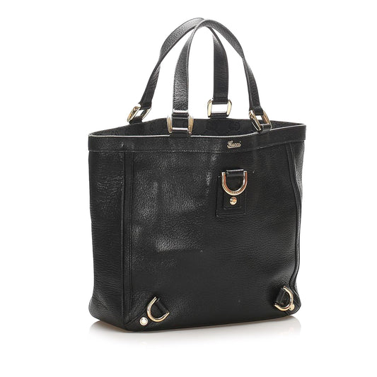 Gucci Abbey-D Ring Leather Handbag (SHG-22400)