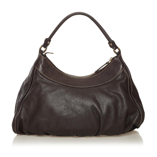 Gucci Abbey D-Ring Leather Shoulder Bag (SHG-34346)