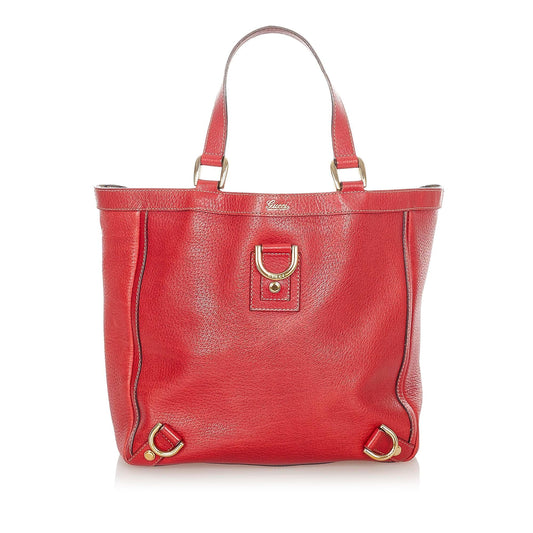 Gucci Abbey D-Ring Leather Tote Bag (SHG-21120)