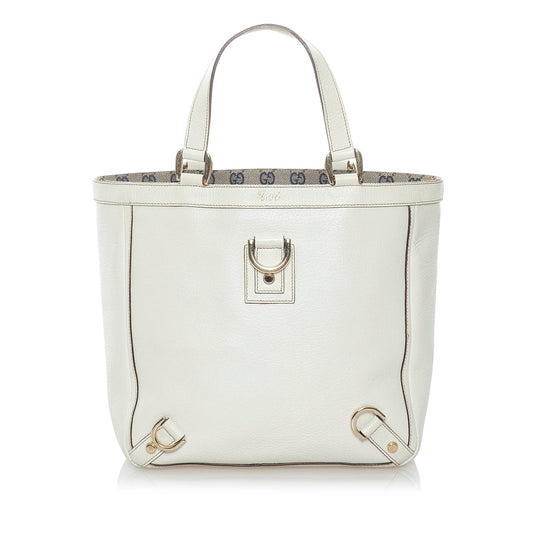 Gucci Abbey-D Ring Leather Tote (SHG-32869)