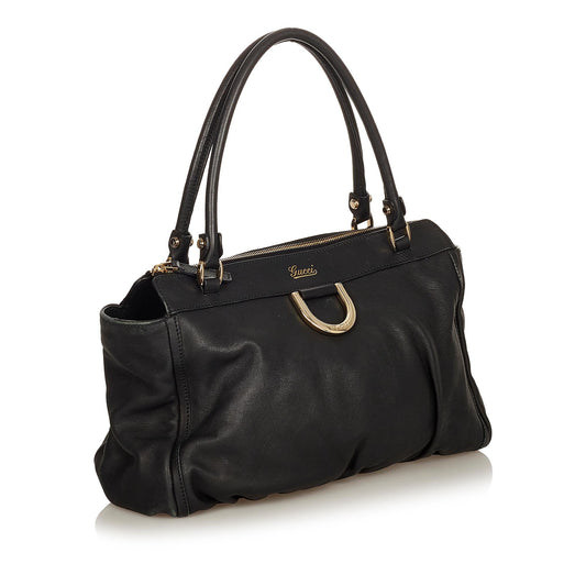 Gucci Abbey D-ring Leather Shoulder Bag (SHG-31845)