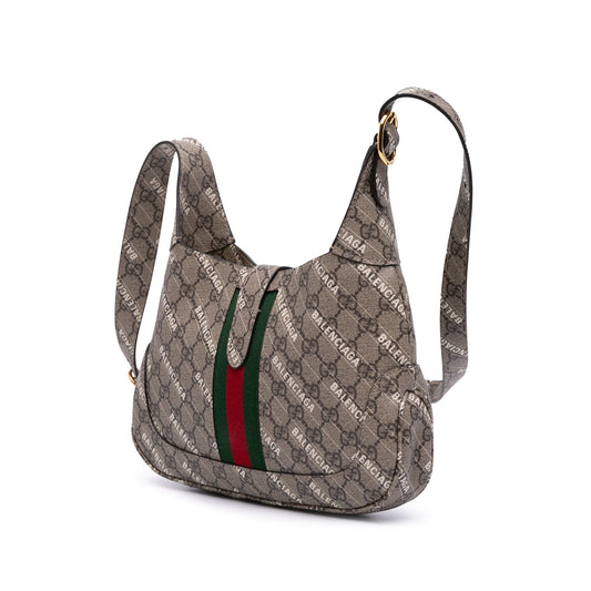 Gucci Balenciaga The Hacker Project Small GG Supreme Web Jackie 1961
