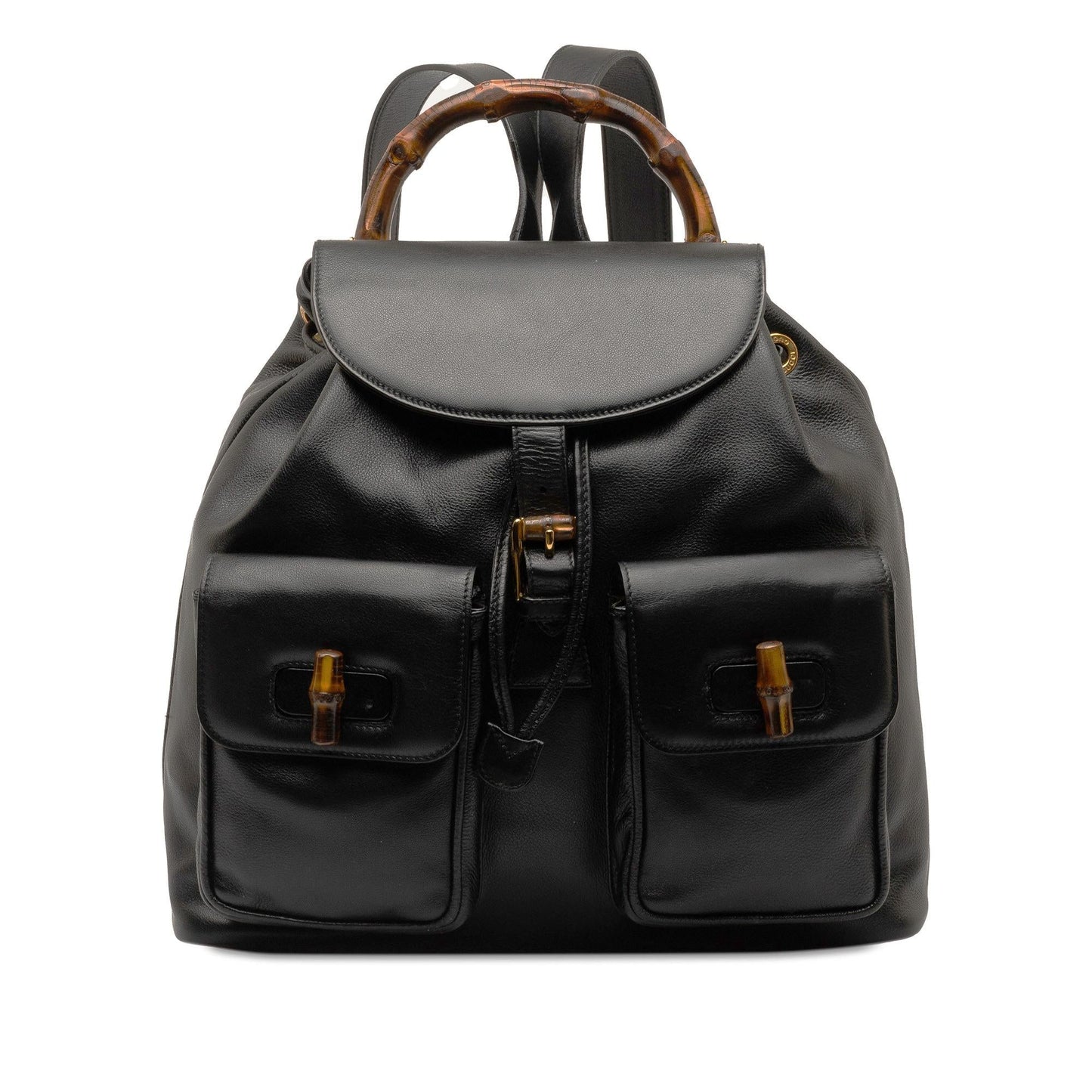 Luxury Gucci Trending 2025 Bamboo Drawstring Leather Backpack (SHG-b7jhdk)