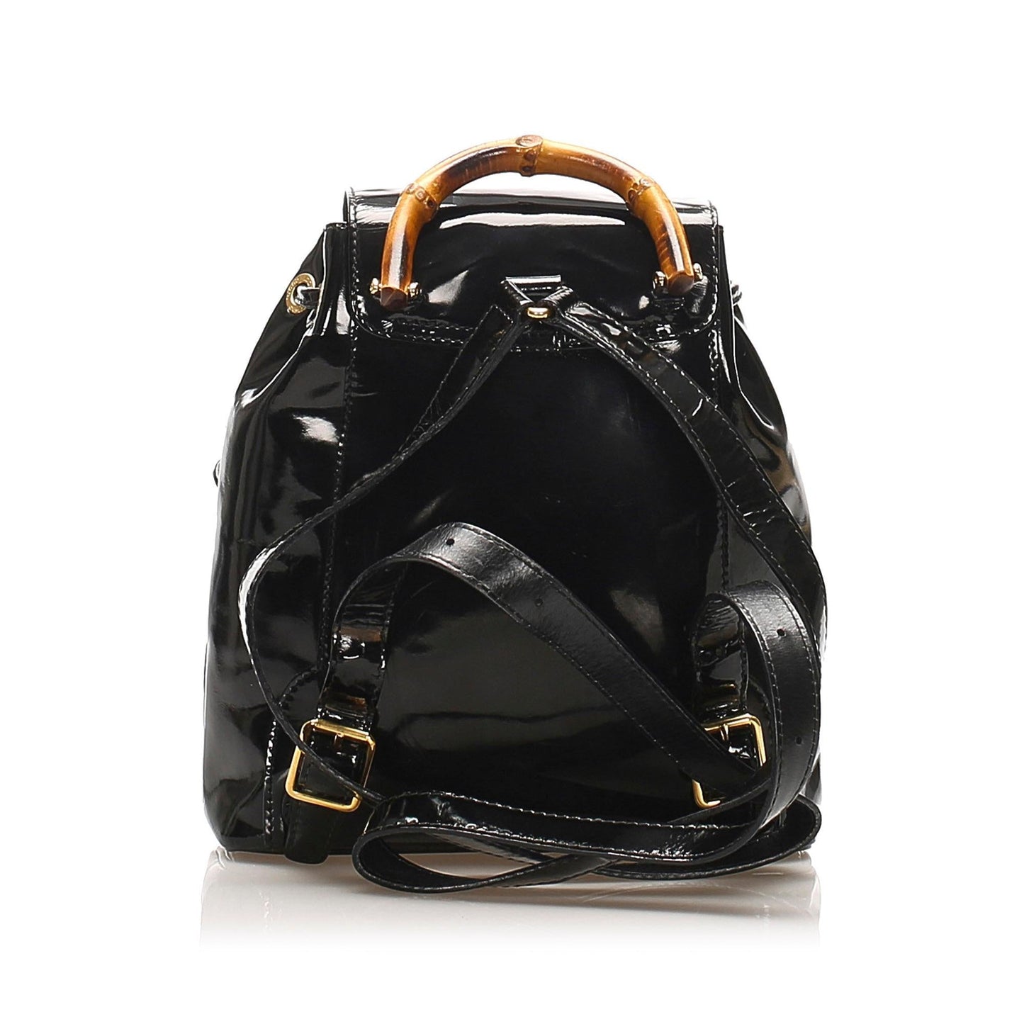Luxury Gucci Trending 2025 Bamboo Patent Leather Drawstring Backpack (SHG-32189)