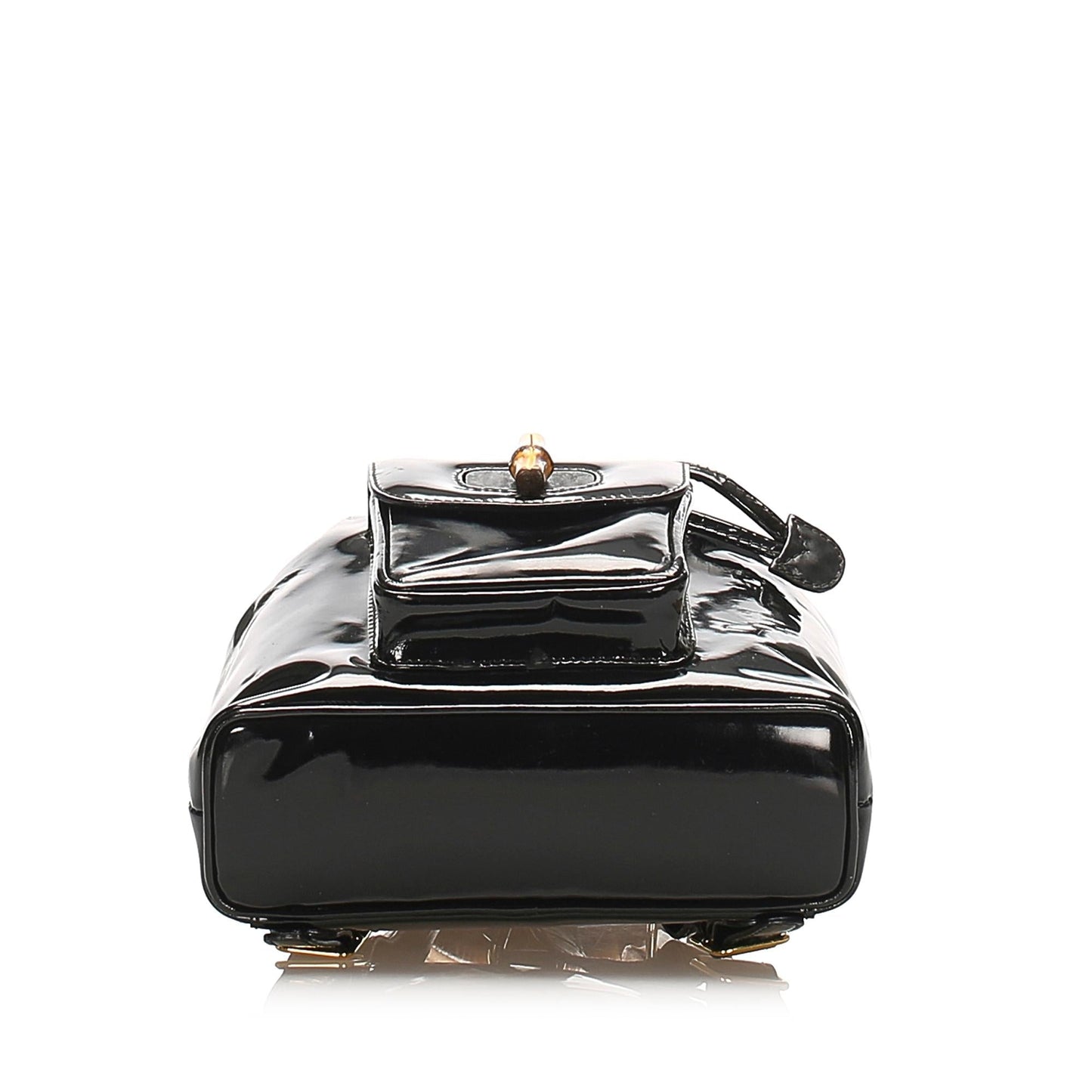 Luxury Gucci Trending 2025 Bamboo Patent Leather Drawstring Backpack (SHG-32189)