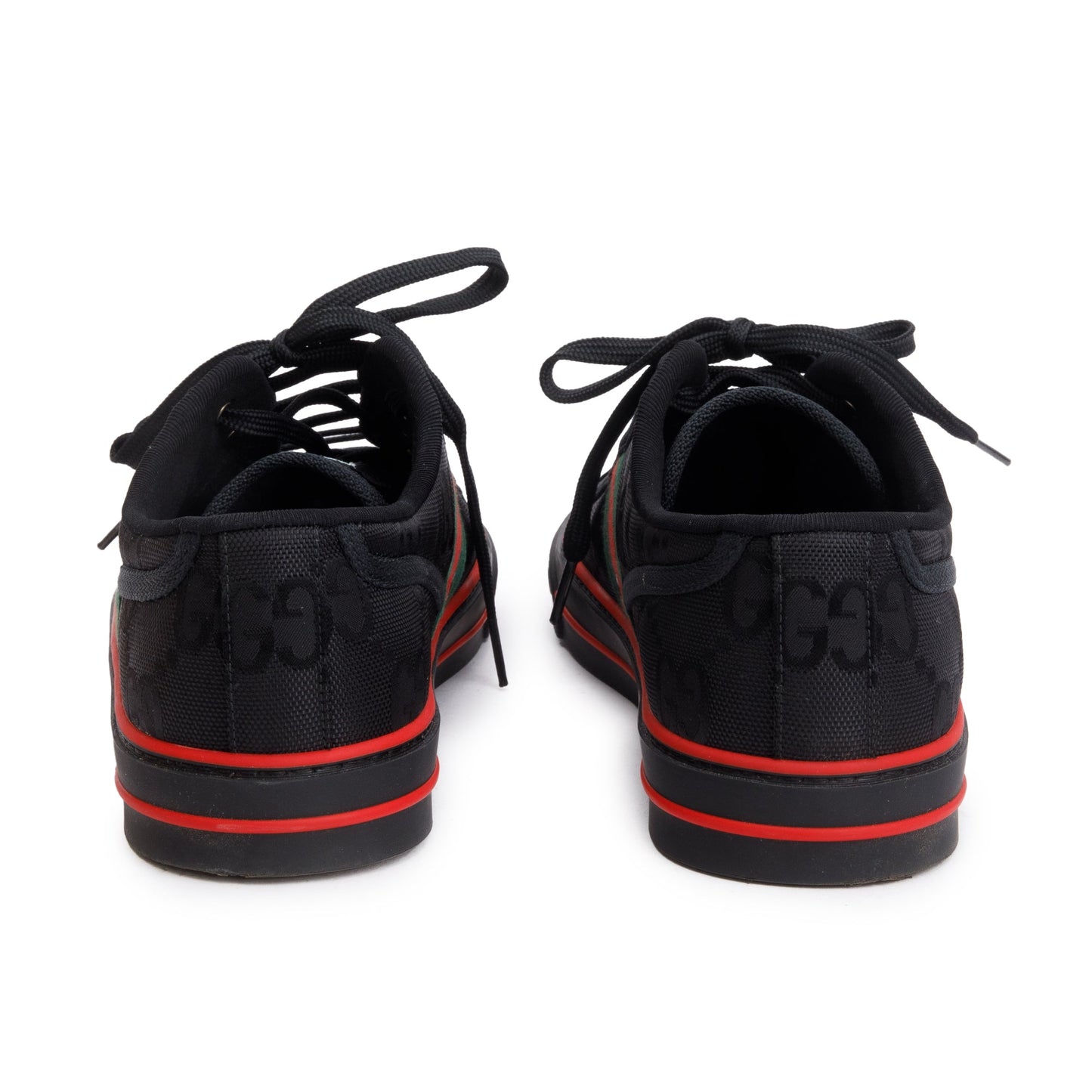 Gucci Black GG Nylon Web Men's Tennis 1977 Sneakers, Size 11.5