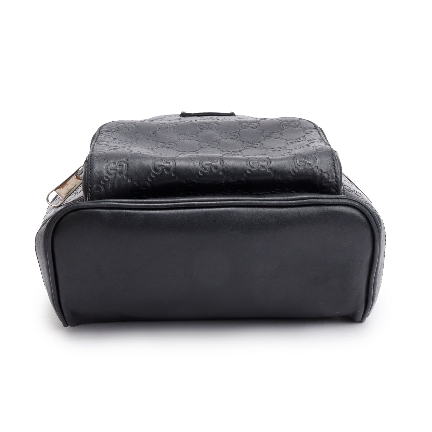 Gucci Black GG Signature Leather Small Backpack