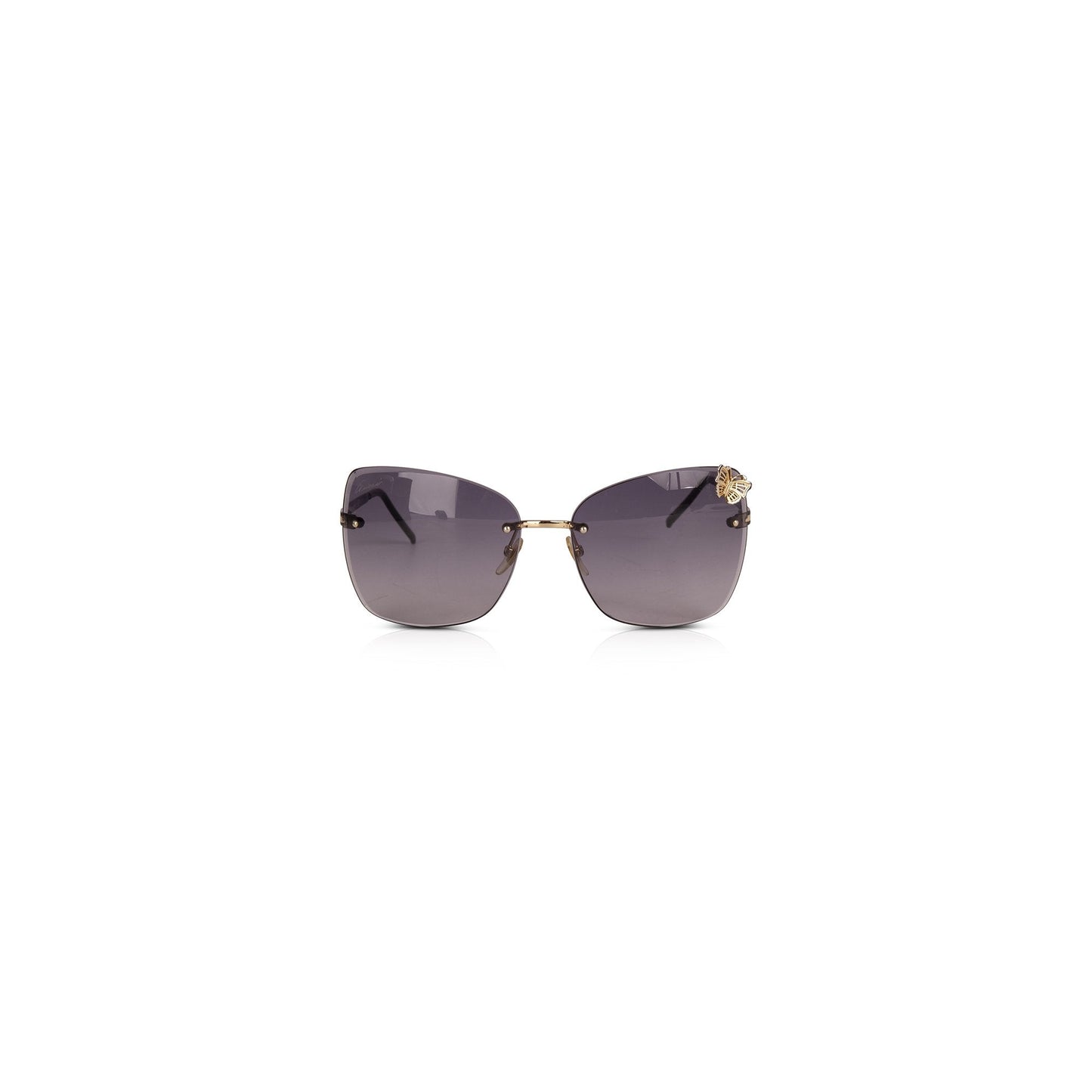 Gucci Butterfly Rimless Sunglasses