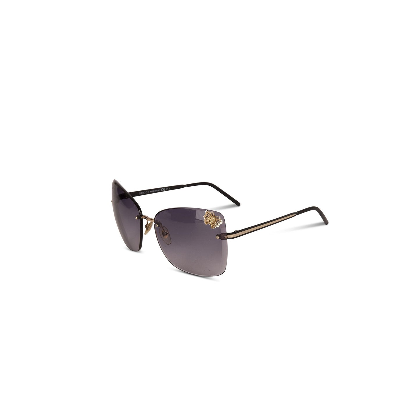 Gucci Butterfly Rimless Sunglasses
