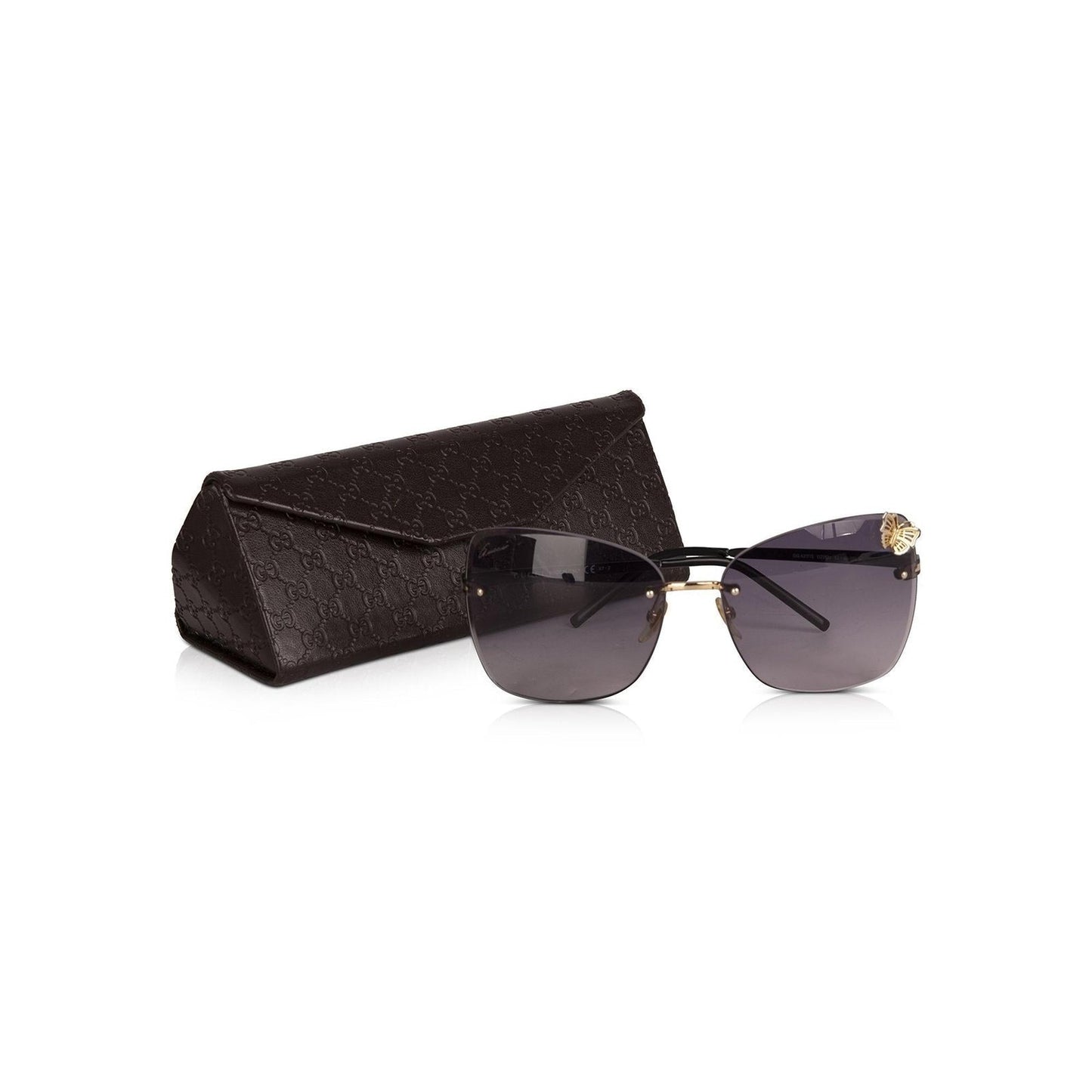 Gucci Butterfly Rimless Sunglasses