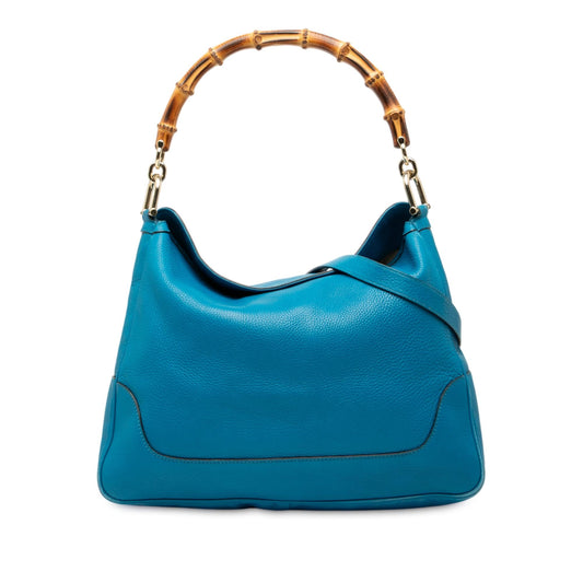 Gucci Calfskin Bamboo Diana Satchel
