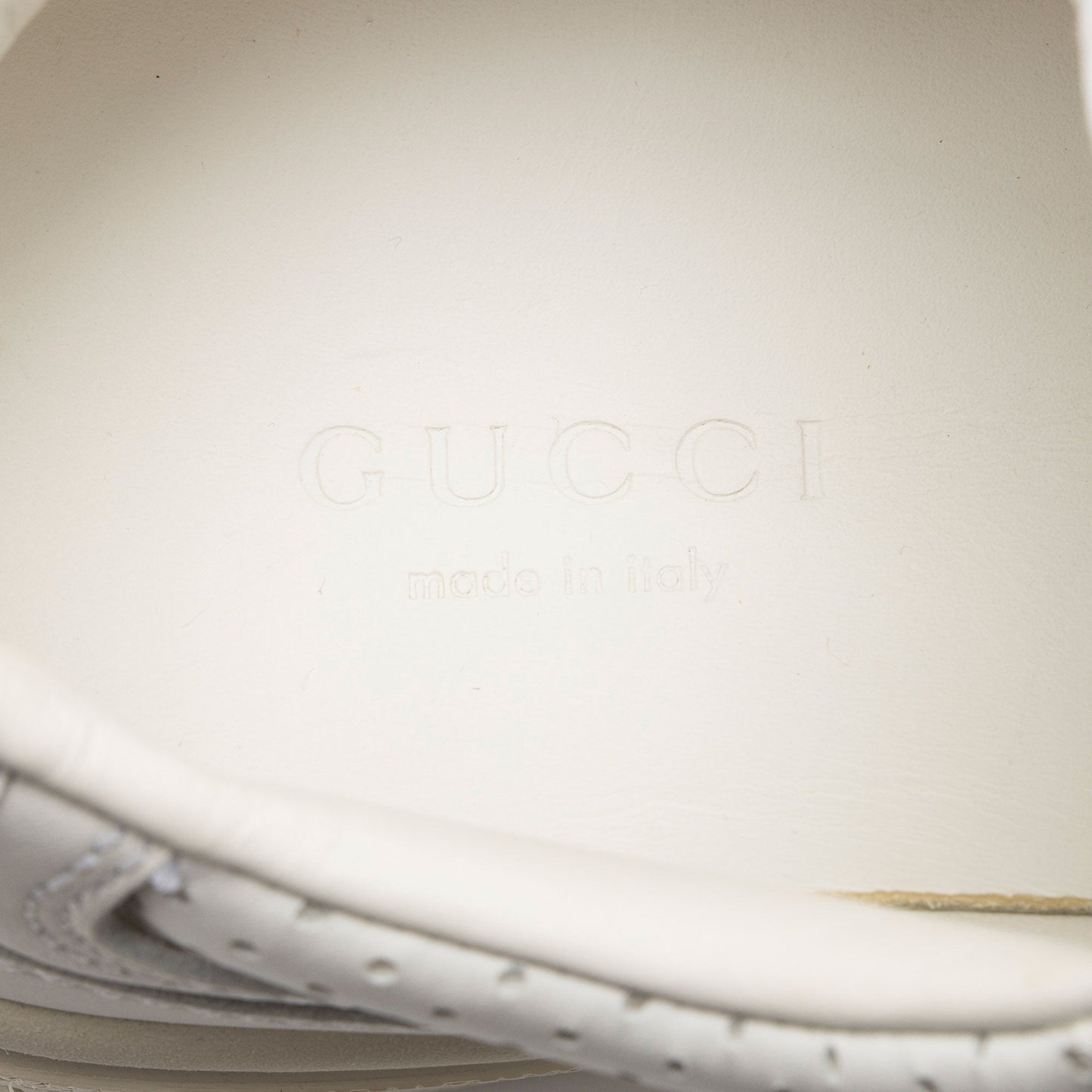 Gucci Calfskin Embroidered Canvas GG Tennis Sneakers - Size 6.5 / 36.5