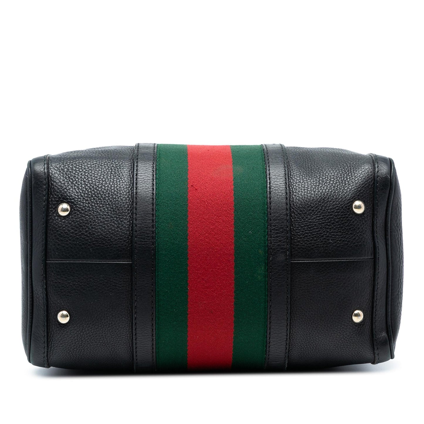 Gucci Calfskin Web Joy Boston Bag