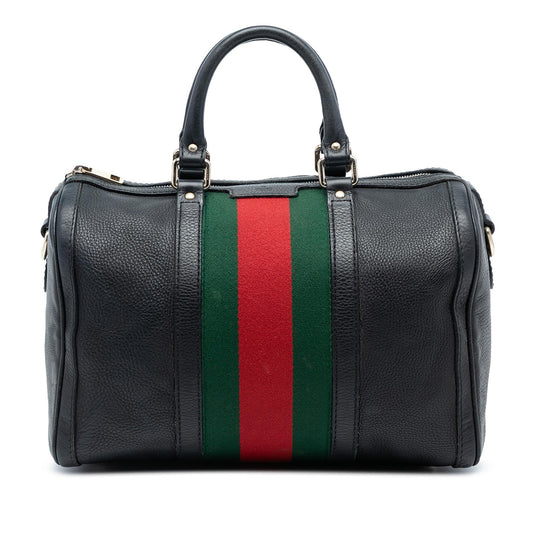 Gucci Calfskin Web Joy Boston Bag