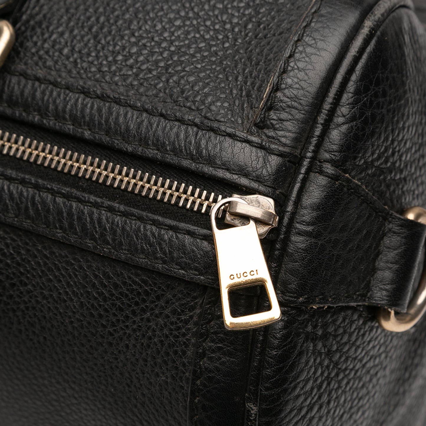 Gucci Calfskin Web Joy Boston Bag