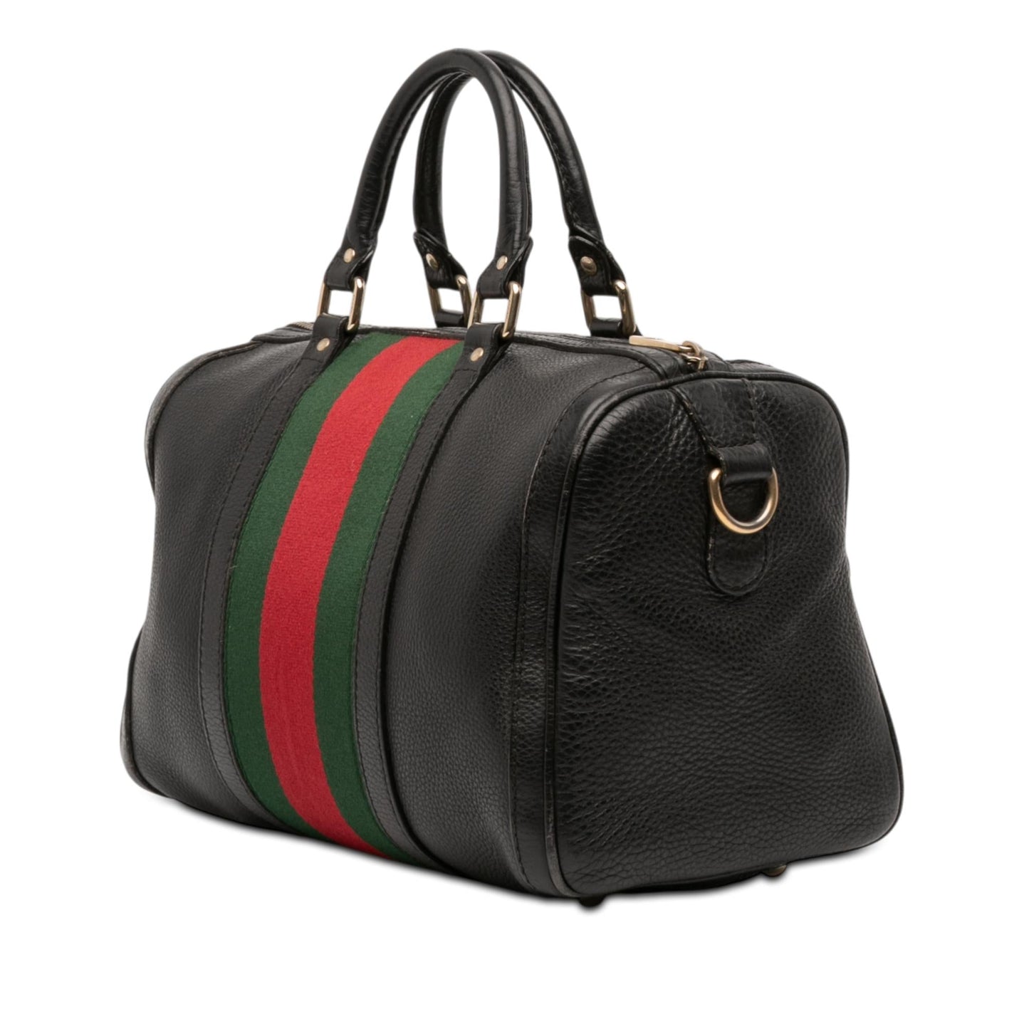Gucci Calfskin Web Joy Boston Bag