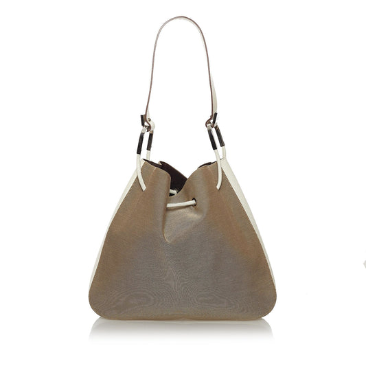 Gucci Canvas Drawstring Shoulder Bag (SHG-29810)
