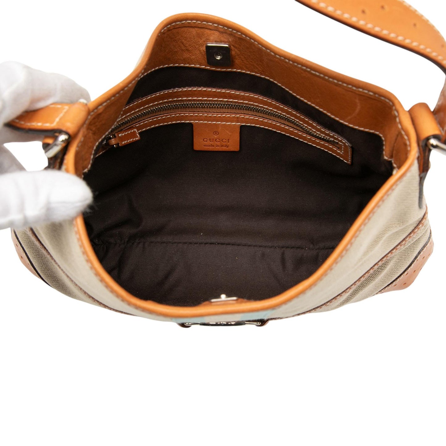 Gucci Canvas Web Reins Shoulder Bag