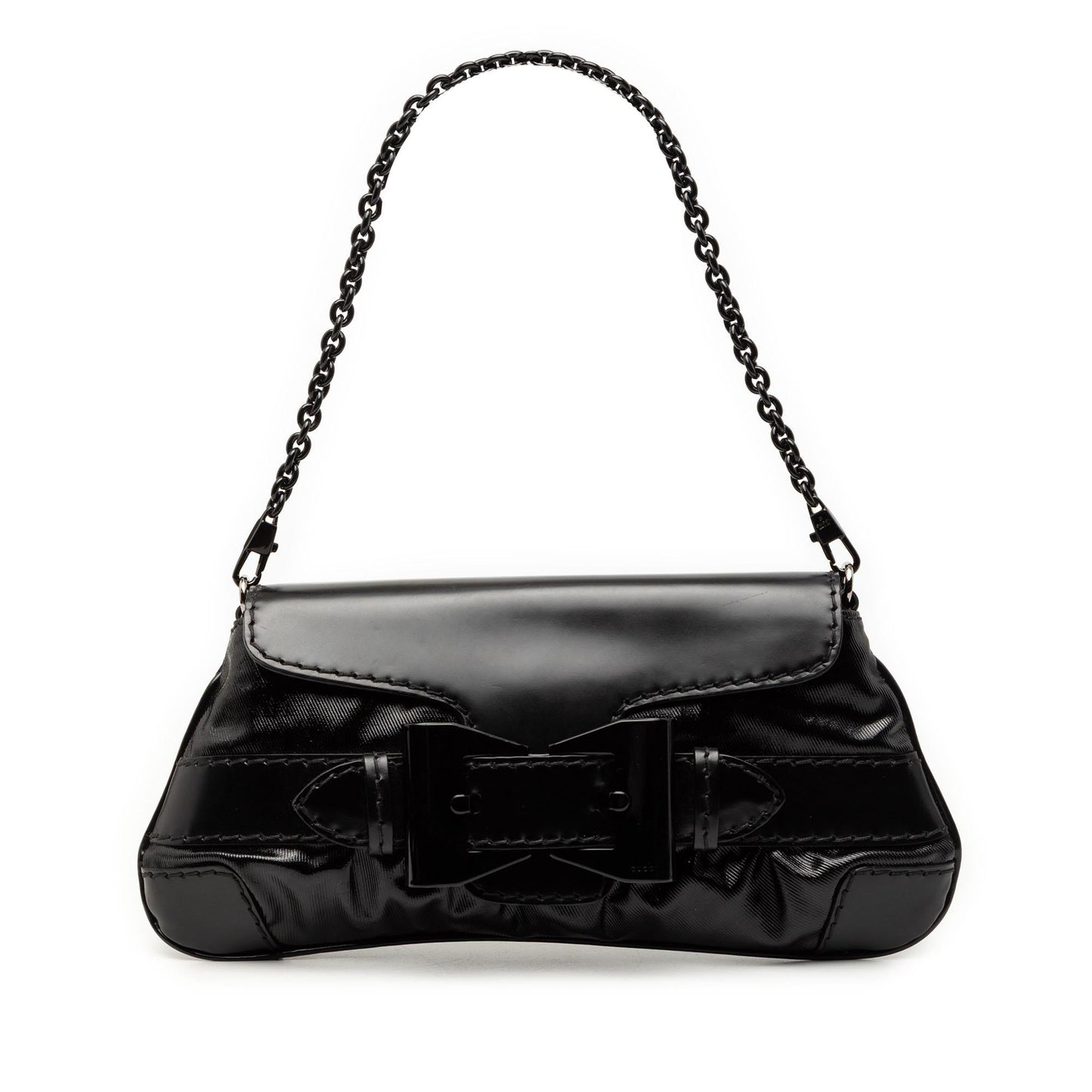 Gucci Coated Canvas Dialux Queen Shoulder Bag