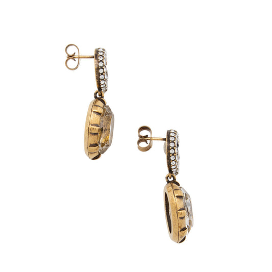 Gucci Crystal GG Marmont Earrings