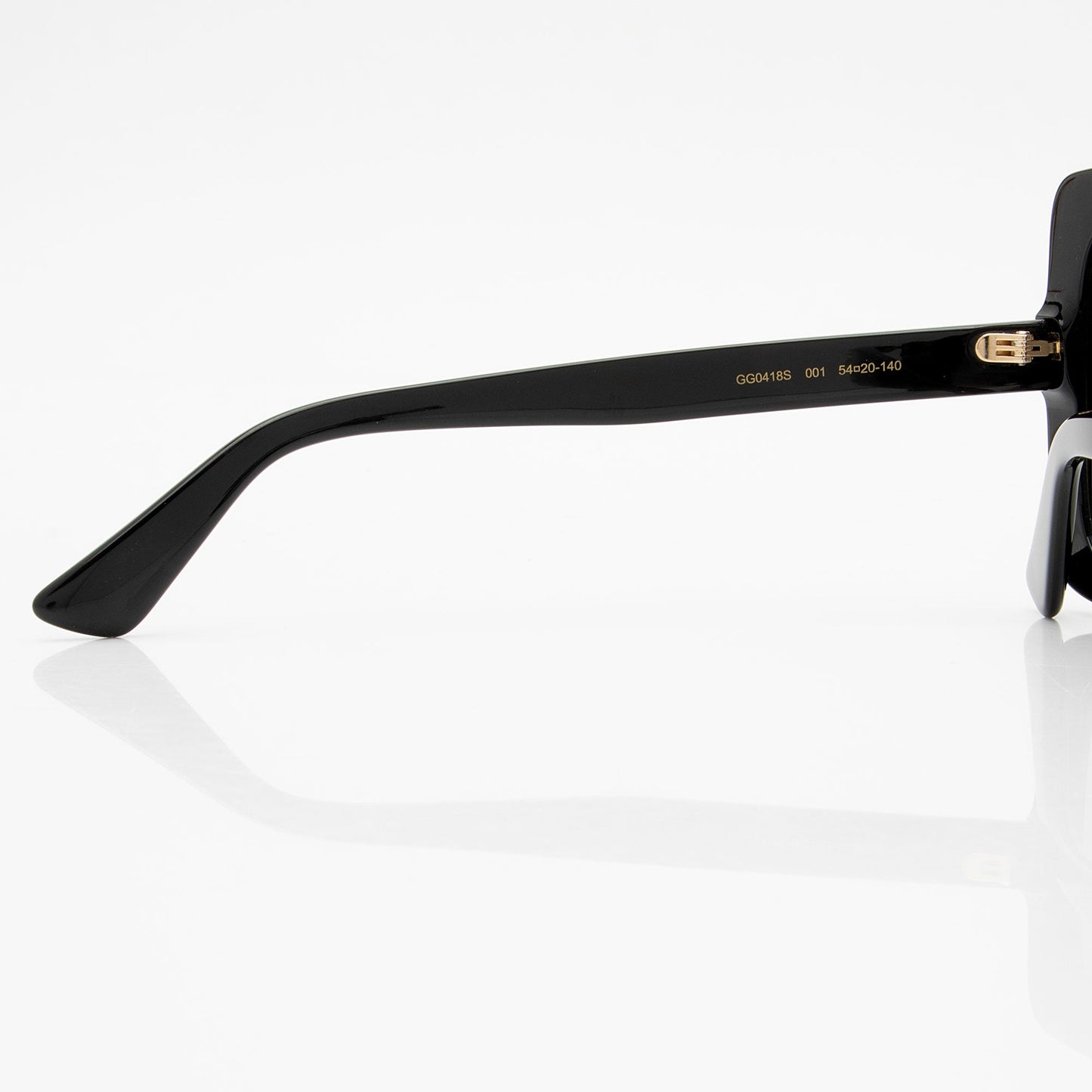 Gucci Crystal Logo Oversize Rectangle Sunglasses