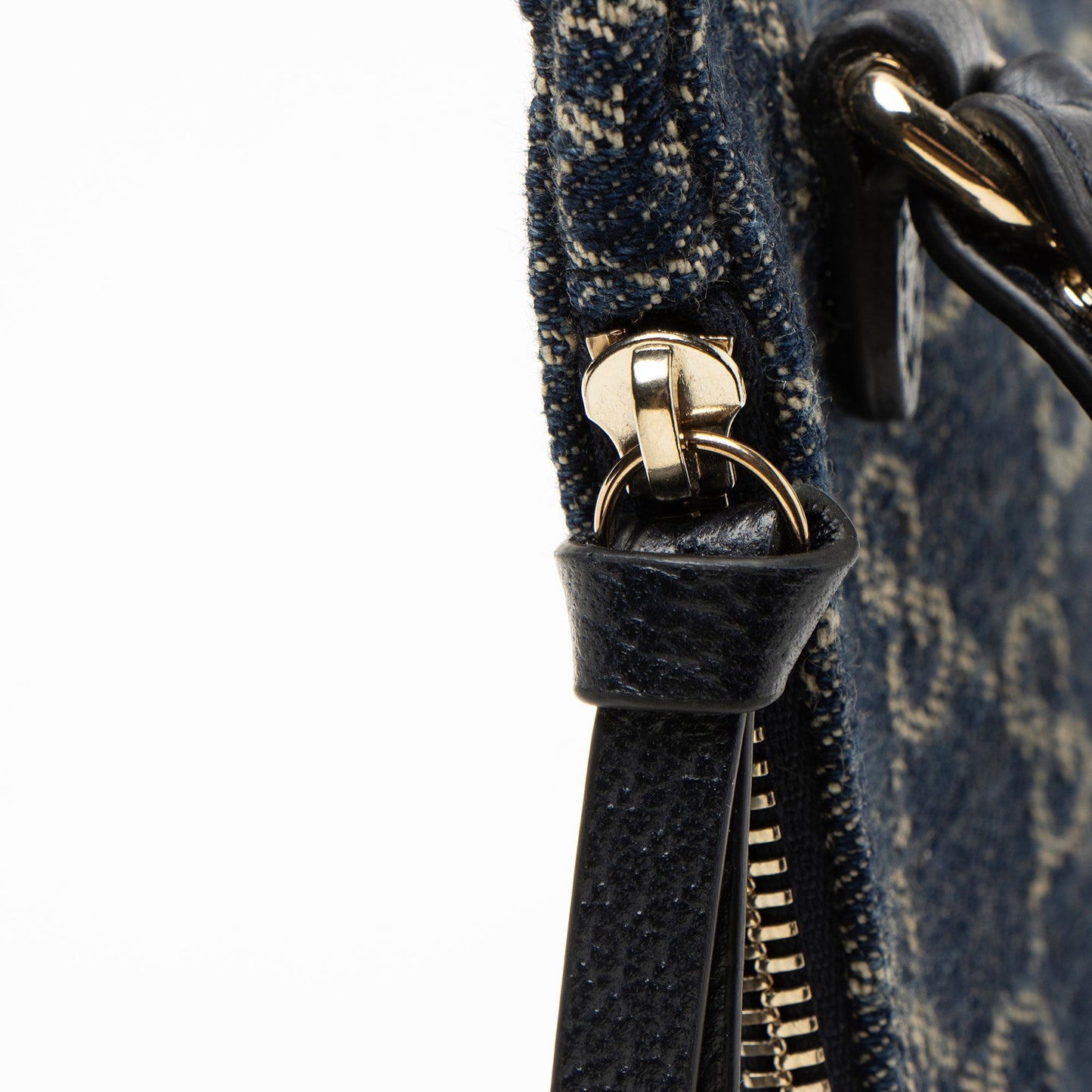 Gucci GG Denim Zip Pochette