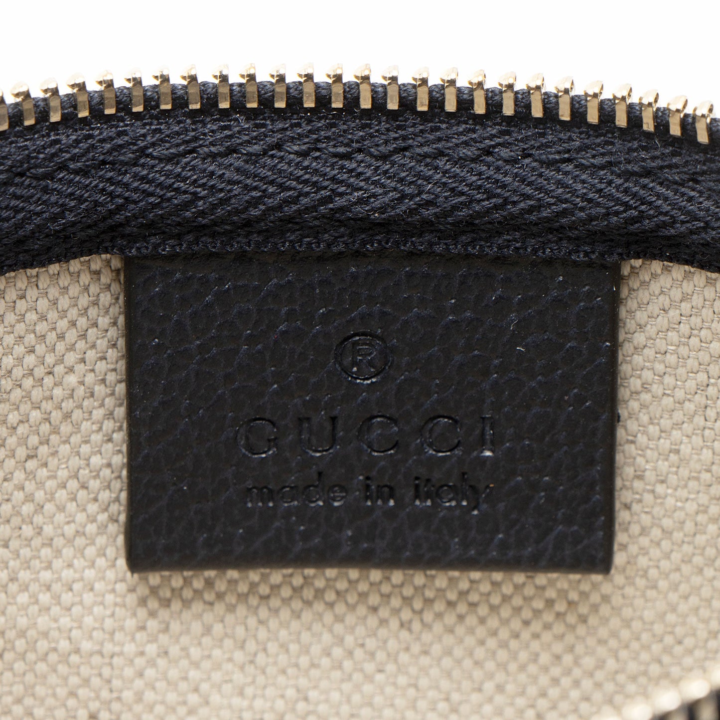 Gucci GG Denim Zip Pochette