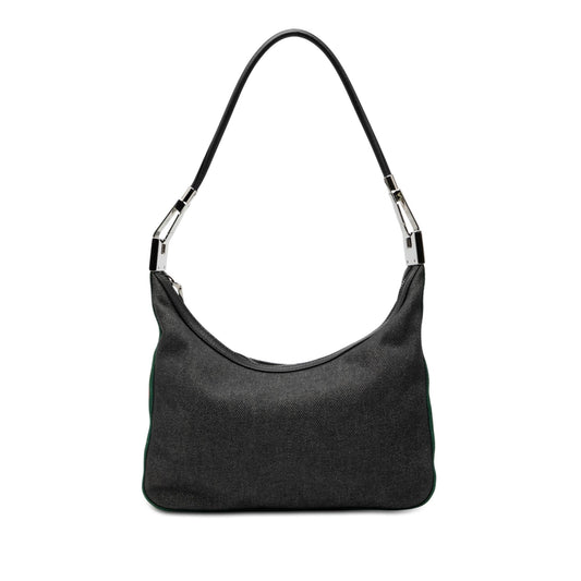 Gucci Denim Web Shoulder Bag
