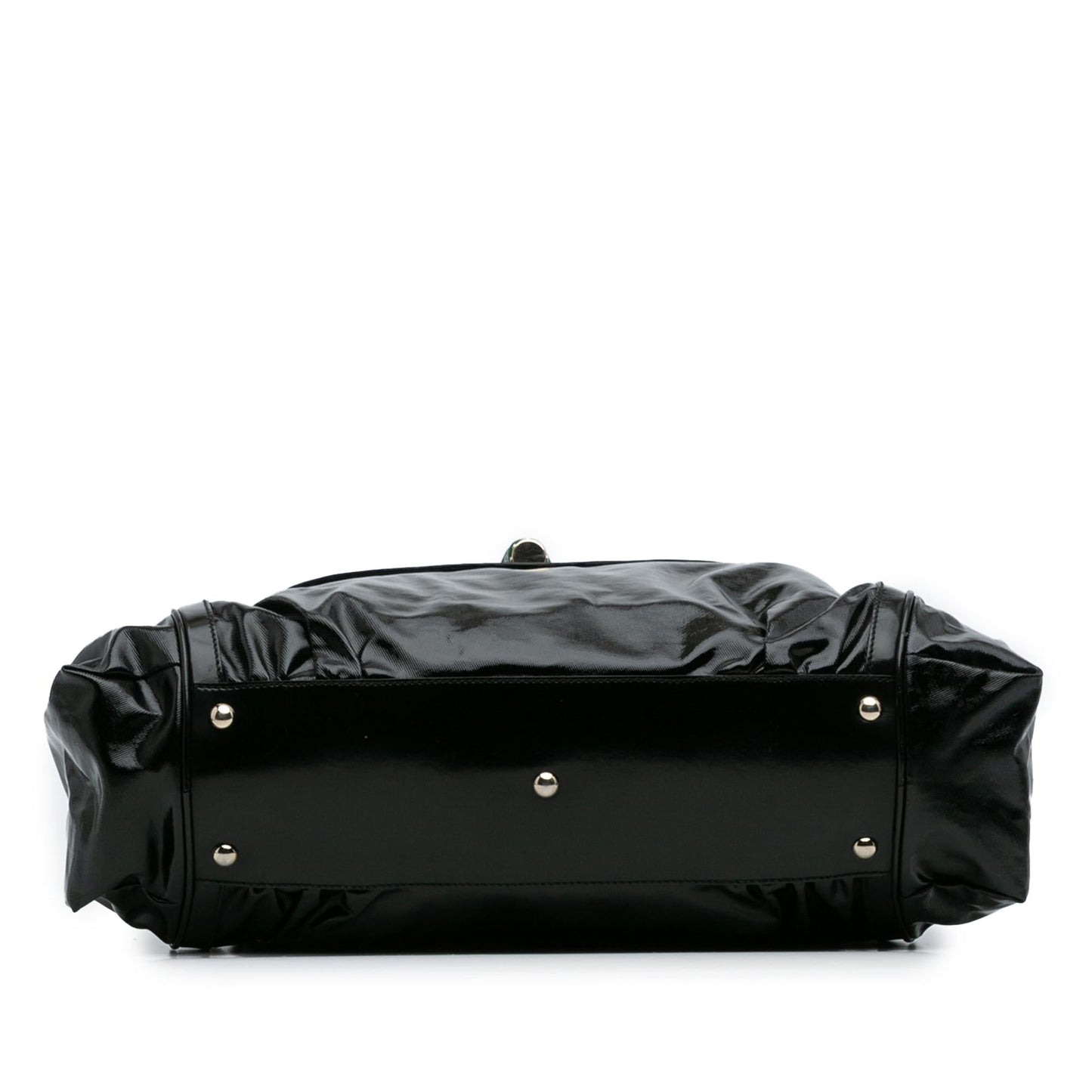 Gucci Dialux Pop Coated Canvas Bamboo Top Handle Bag