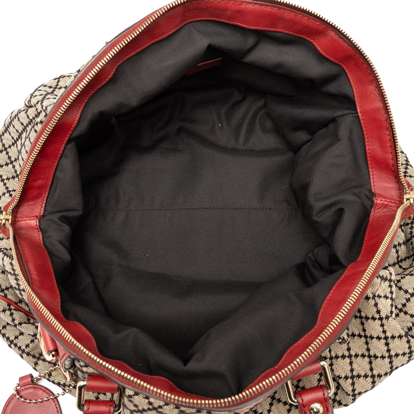 Gucci Diamante Canvas Sukey Satchel