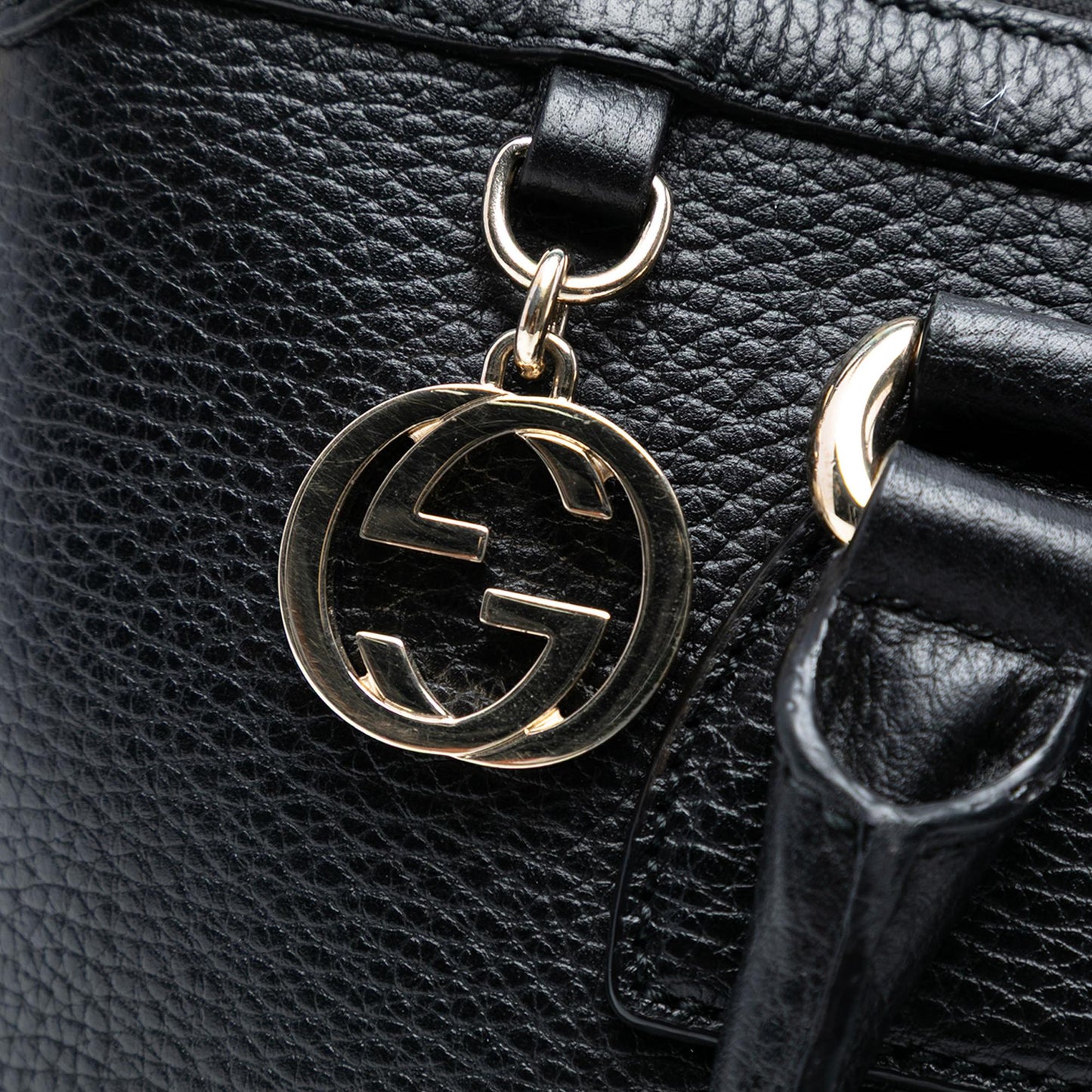 Gucci Dollar Calfskin GG Charm Satchel