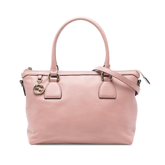 Gucci Dollar Calfskin GG Charm Satchel
