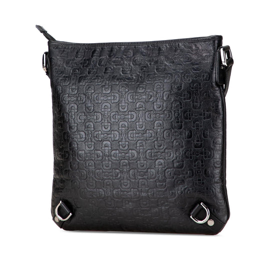 Gucci Embossed Leather Horsebit Abbey D Ring Crossbody