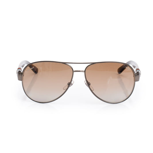 Gucci GG 04282/S Gun-Metal Frame Aviator Sunglasses