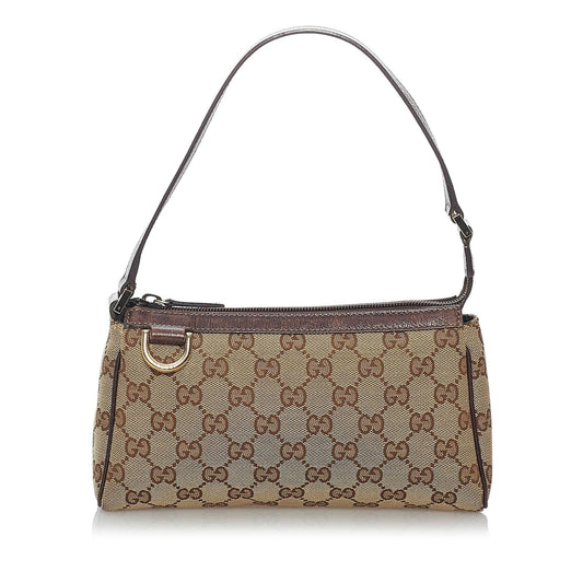 Gucci GG Abbey D-Ring Canvas Baguette (SHG-29572)