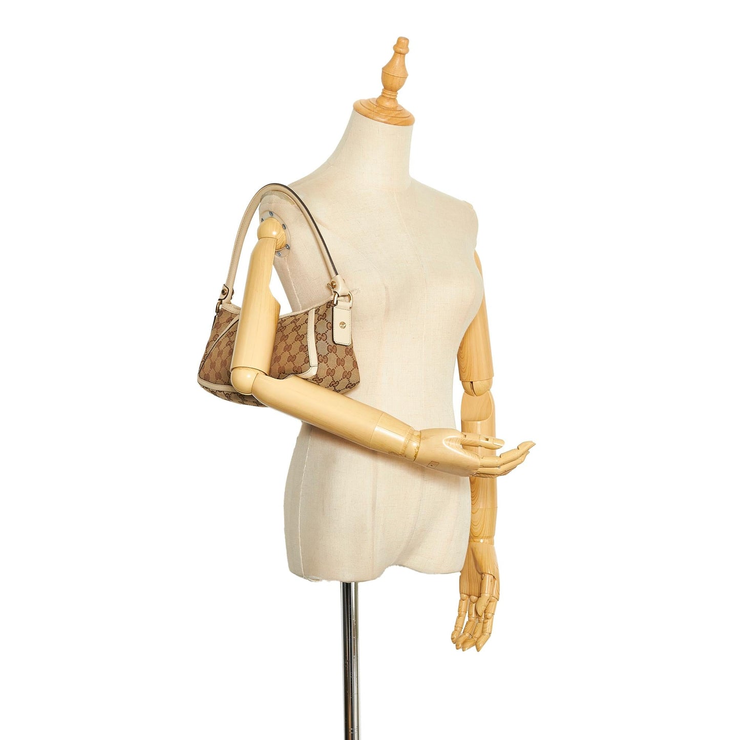Gucci GG Canvas Abbey D-Ring Baguette (SHG-gsWroX)