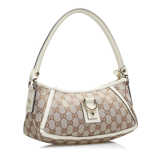 Gucci GG Canvas Abbey D-Ring Baguette (SHG-gsWroX)