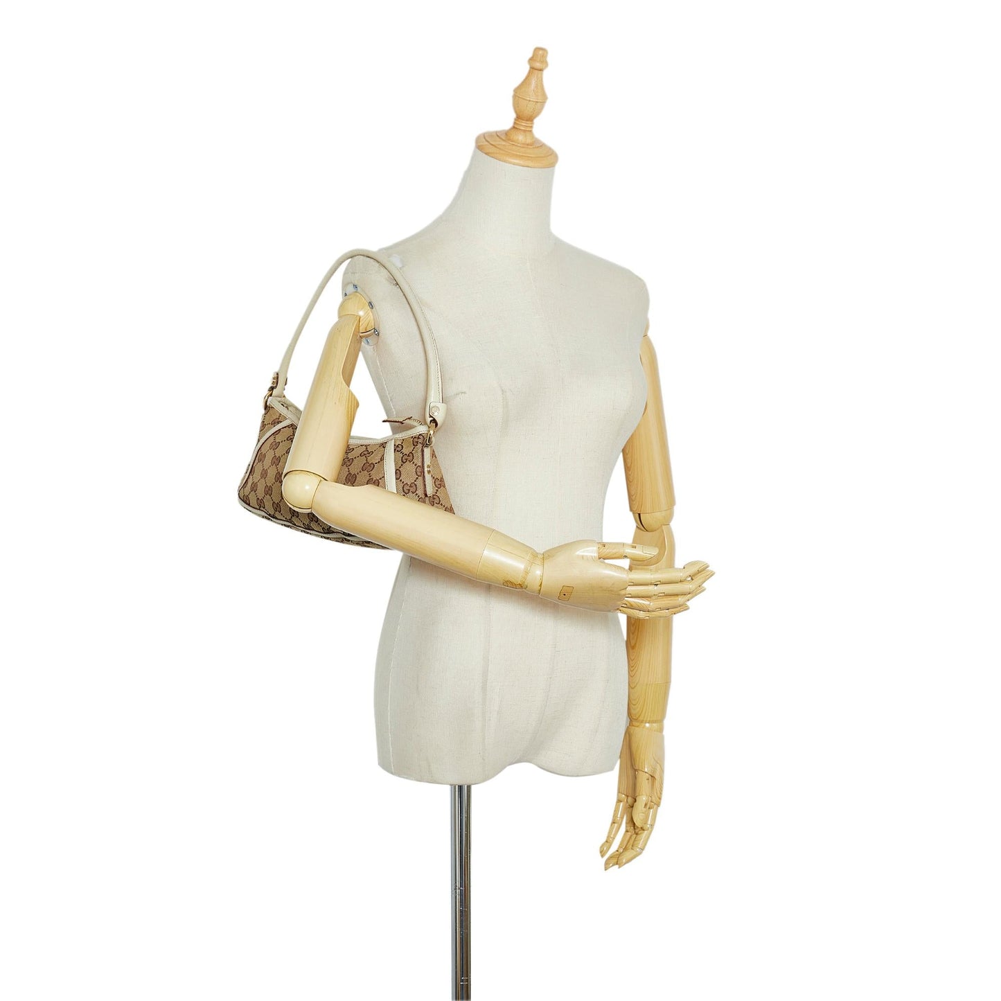 Gucci GG Canvas Abbey D-Ring Baguette (SHG-7E86TE)