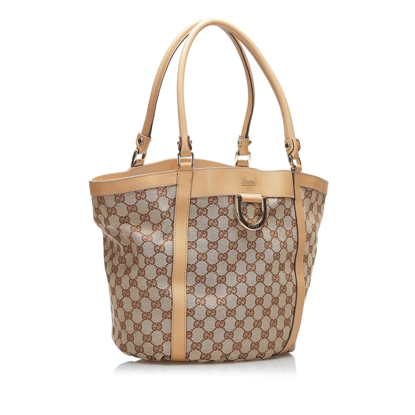 Luxury Gucci GG Canvas Abbey D-Ring Bucket Tote (SHG-zA5ukb)