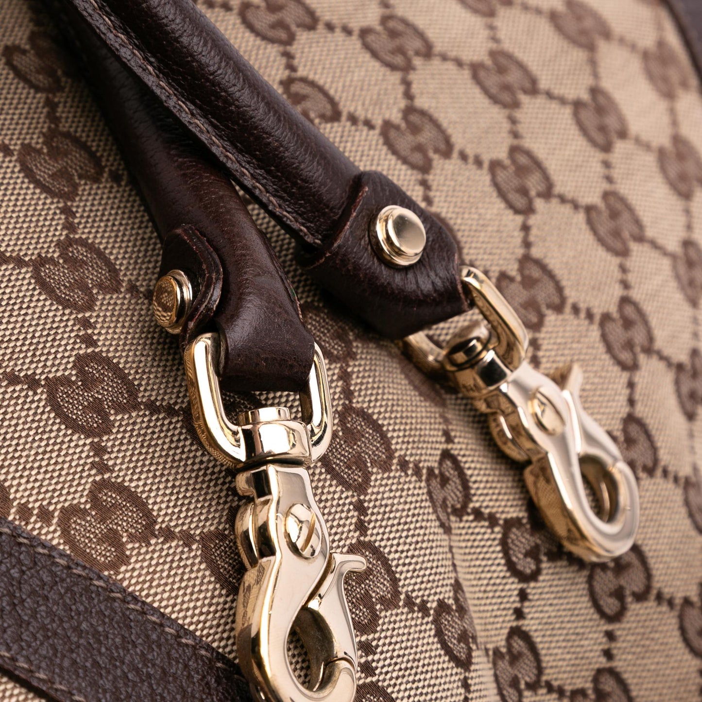 Gucci GG Canvas Abbey D Ring Convertible Satchel
