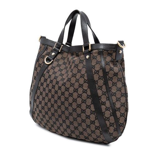 Gucci GG Canvas Abbey D Ring Convertible Satchel