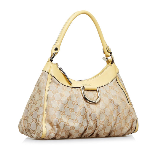 Gucci GG Canvas Abbey D-Ring Handbag (SHG-sfhAGG)