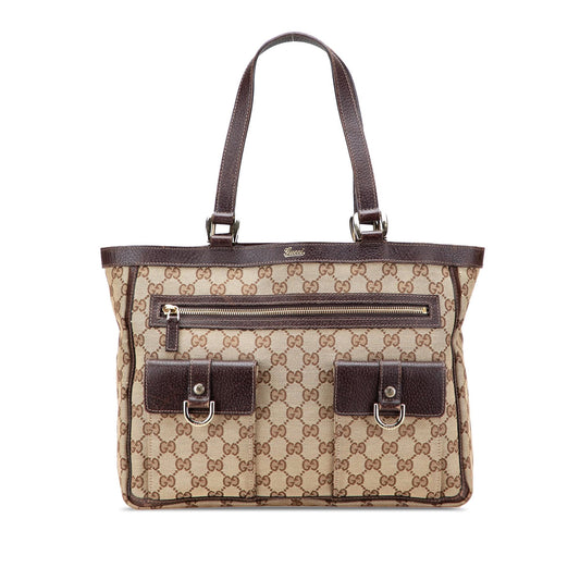 Gucci GG Canvas Abbey D Ring Pocket Tote