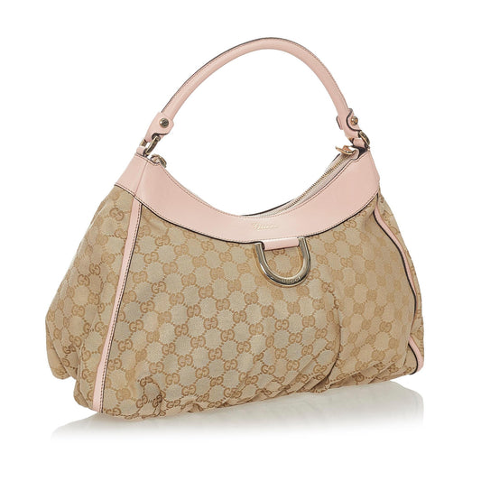 Gucci GG Canvas Abbey D-Ring Shoulder Bag (SHG-28069)