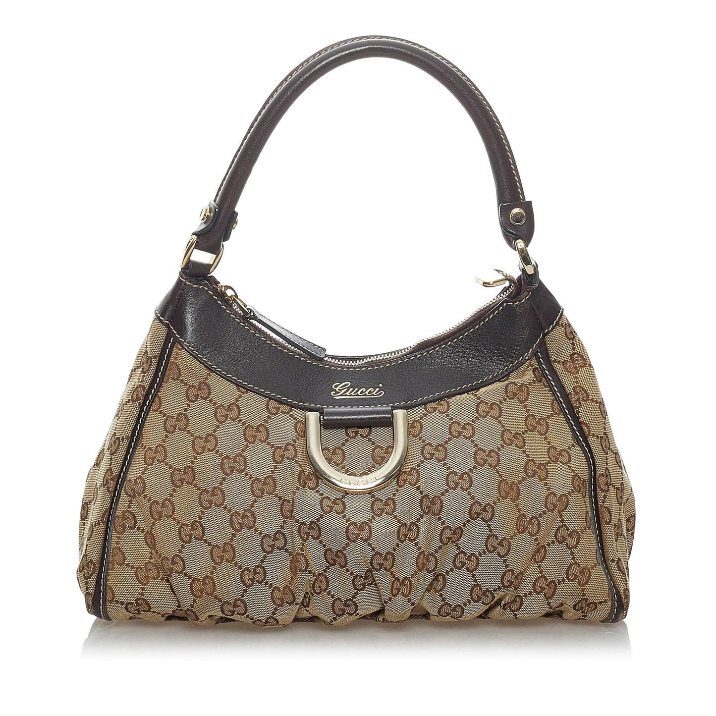 Gucci GG Canvas Abbey D-Ring Shoulder Bag (SHG-29860)