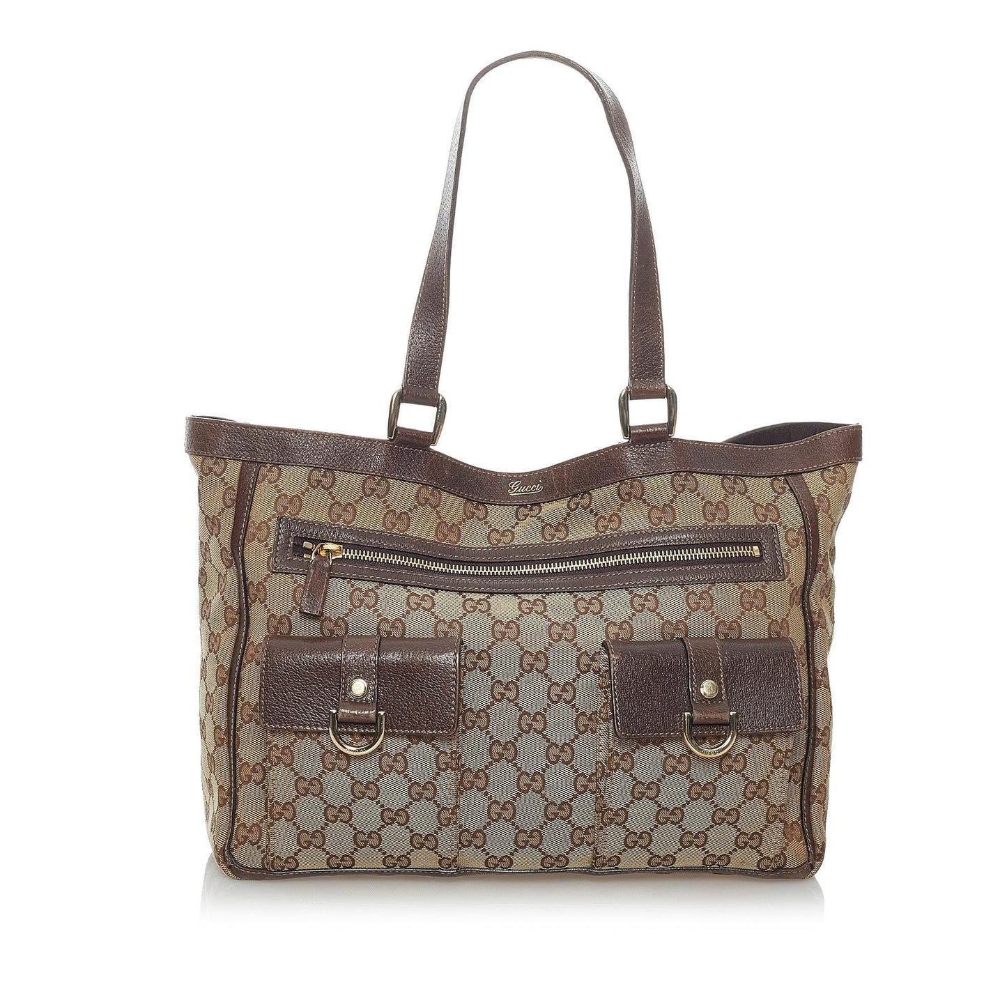 Gucci GG Canvas Abbey D-Ring Shoulder Bag (SHG-29968)