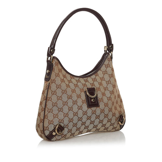 Gucci GG Canvas Abbey D-Ring Shoulder Bag (SHG-30808)