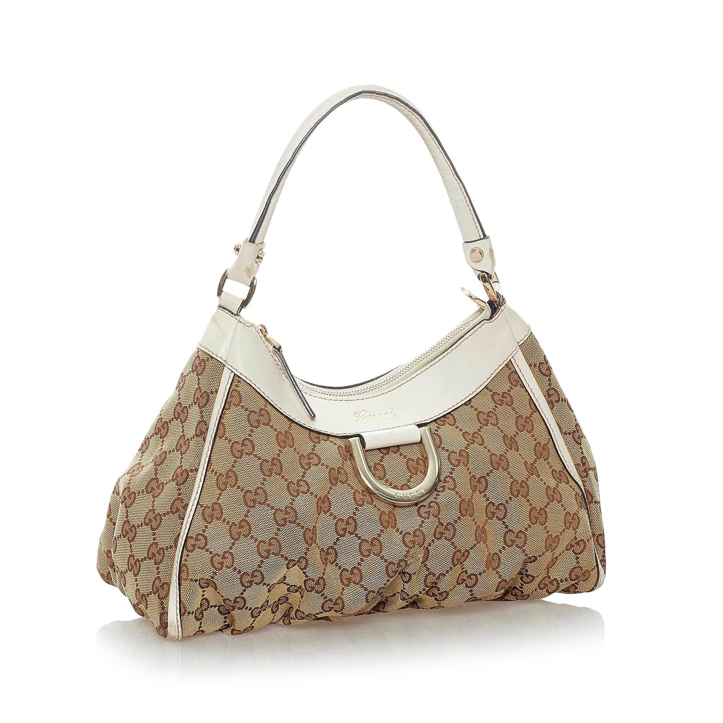 Gucci GG Canvas Abbey D-Ring Shoulder Bag (SHG-30987)