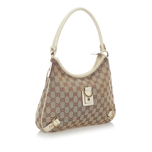 Gucci GG Canvas Abbey D-Ring Shoulder Bag (SHG-32884)