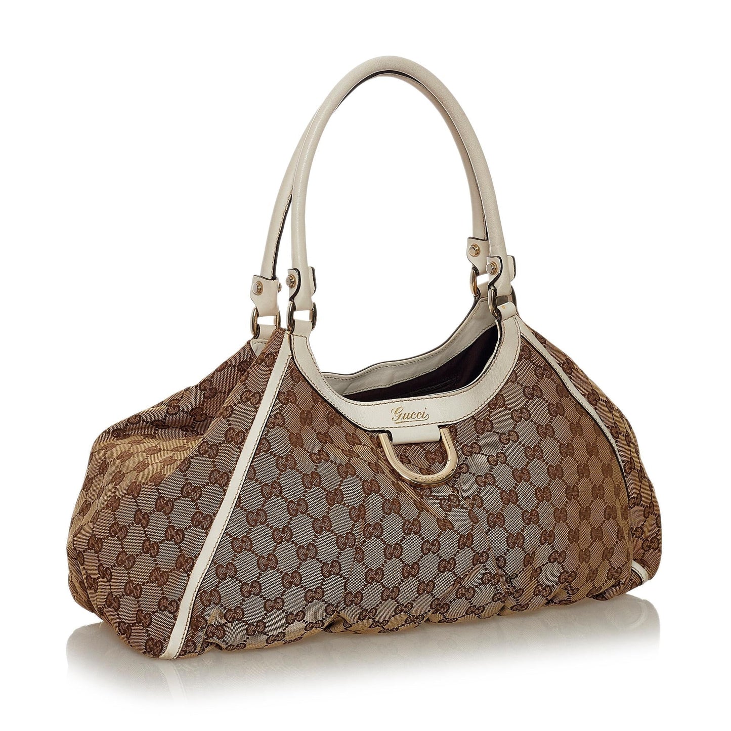 Gucci GG Canvas Abbey D-Ring Shoulder Bag (SHG-34093)